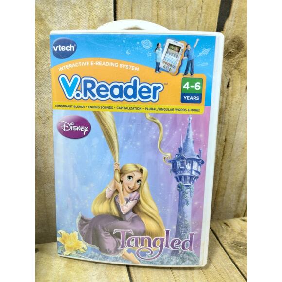 VTech V.Reader Cartridges Tangled & Dora Explorer Animated E-Books Lot Of 2 - Picture 5 of 8